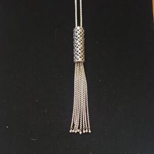 Brighton Silver Tassel Necklace
